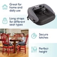 thumbnail image 5 of hiccapop NeoBoost Asiento elevador inflable para mesa de comedor – Portátil, diseño de inflado rápido – Base antideslizante, correas seguras, fácil de limpiar – Perfecto para el hogar y viajes, 5 of 5