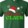 thumbnail image 4 of Inktastic Auntie Claus with Christmas Santa Hat and Snowflakes T-Shirt, 4 of 5