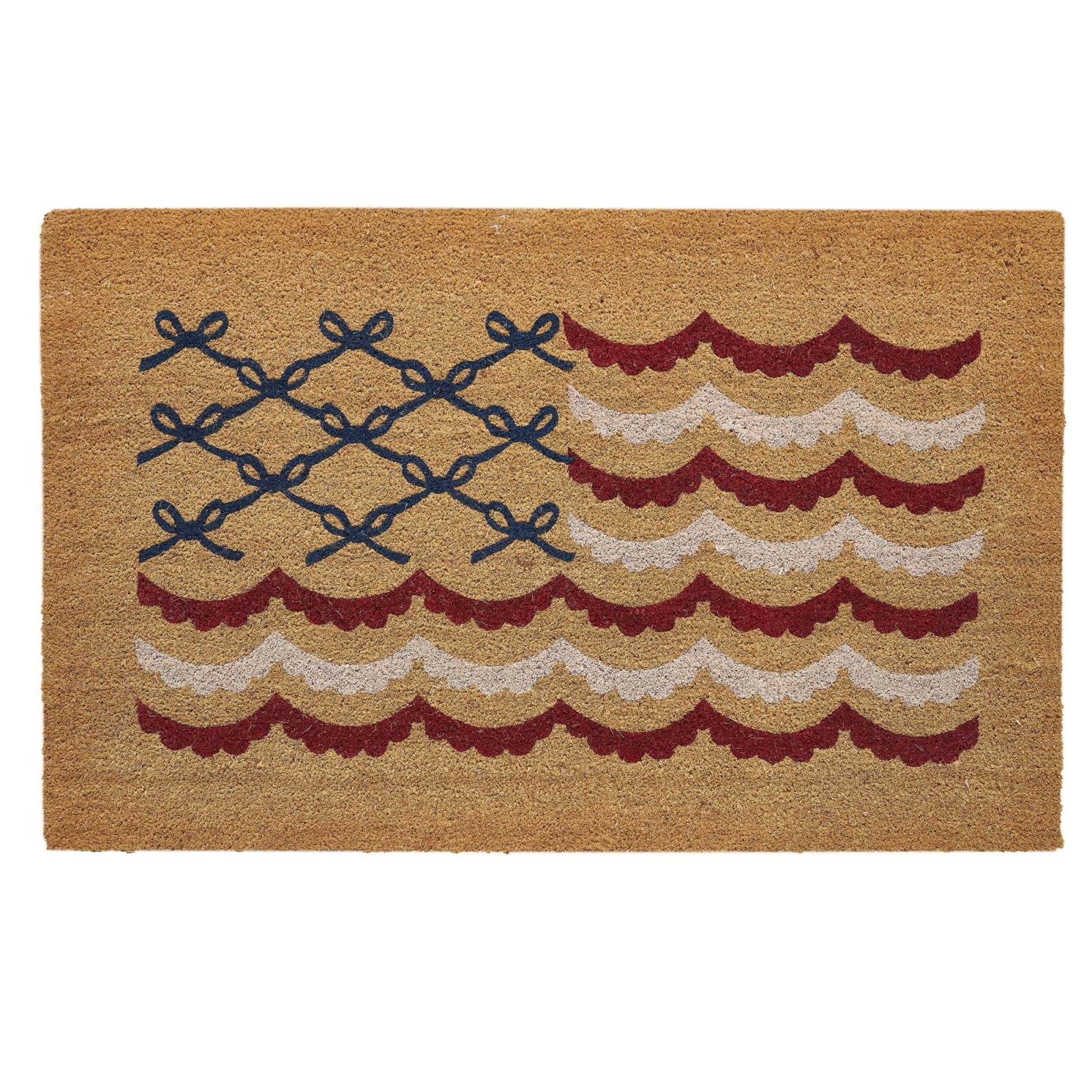 Doormat Summer Fourth of July Doormat Outdoor American Decor Red White and Blue 4th of July Doormat Summer Welcome Mat,47.24x29.52in