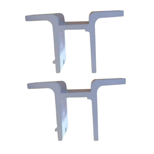 2 soportes de montaje en pared para toldos retráctiles, para patio, jardín y exterior. Blanco