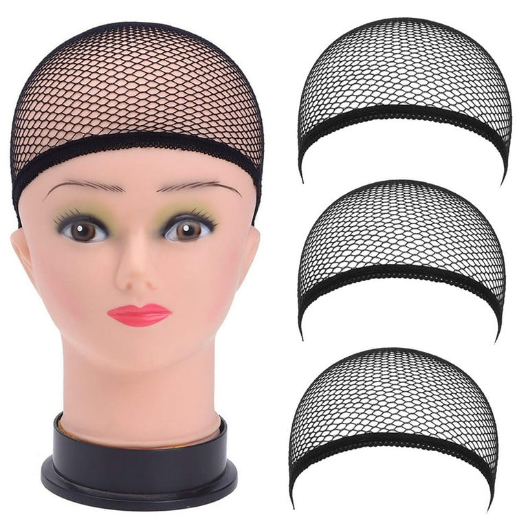 Soulwigger 12 Pieces Stretchy Nylon Wig Caps for Women Lace Front Wig Bald  Stocking Caps for Wigs Black Wig Cap