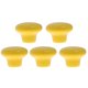 thumbnail image 1 of EeaseMX Perillas de puerta de cajón de armario de cocina de cerámica redonda duradera de 5 piezas, tiradores, tamaño S (amarillo), 1 of 7