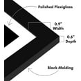 thumbnail image 3 of Americanflat 5x7 Picture Frame with Polished Plexiglass - Set of 2 - Use as 4x6 Frame with Mat or Display 5x7 Photo Without Mat - Galleria Collection - Picture Frames for Tabletop and Wall - Black, 3 of 5