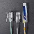 thumbnail image 3 of 2 soportes para cepillos de dientes de acero inoxidable, práctico soporte para cepillos de dientes, ganchos para cepillos de dientes multifunción impermeables, ganchos de pared JM, 3 of 4