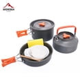 thumbnail image 3 of Juego de utensilios de cocina de carburo de alúmina con mango integrado para campamento portátil de 8 piezas de Widesea, 3 of 8