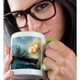 thumbnail image 2 of Painting Of Battleship Bismark.Jpg, 15oz Two-Tone Green Mug, 2 of 7