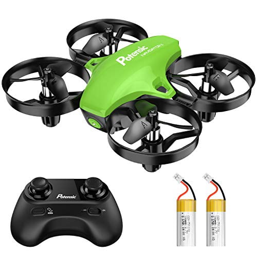 Potensic Upgraded 0 Mini Drone Easy To Fly Even To Kids And Beginners Rc Helicopter Quadcopter With Auto Hovering Headless Mode Extra Batteries And Remote Control Green Walmart Com Walmart Com