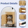 thumbnail image 3 of ModFusion 16" Bathroom Vanity with Undermount Ceramic Sink & Soft-Close Door Storage, for Small Space, Yellow Oak, 3 of 8