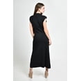 thumbnail image 3 of Vestido midi con detalle drapeado Roman Fashion /Juvenil, 03251 (Negro) negro G, 3 of 5