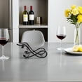 thumbnail image 4 of HAMPPLIES Portabotellas De Vino De Hierro Negro Para Encimera Con Moderno Y Resistente, 4 of 8