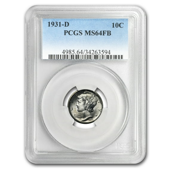 1931-D Mercury Dime MS-64 PCGS (FB)