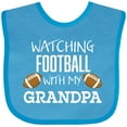 thumbnail image 3 of Inktastic Watching Football with My Grandpa Boys or Girls Baby Bib, 3 of 4