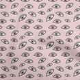 thumbnail image 1 of oneOone Polyester Spandex Pink Salmon Fabric Eye Print Sewing Craft Projects Fabric Prints By Yard 56 Inch Wide, 1 of 5