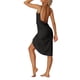 thumbnail image 3 of INSPIRAR CHIC Túnicas de Mujer con Tirantes Espagueti Sin Espalda Sarongs de Playa Costera Vestido de Verano L Negro, 3 of 6