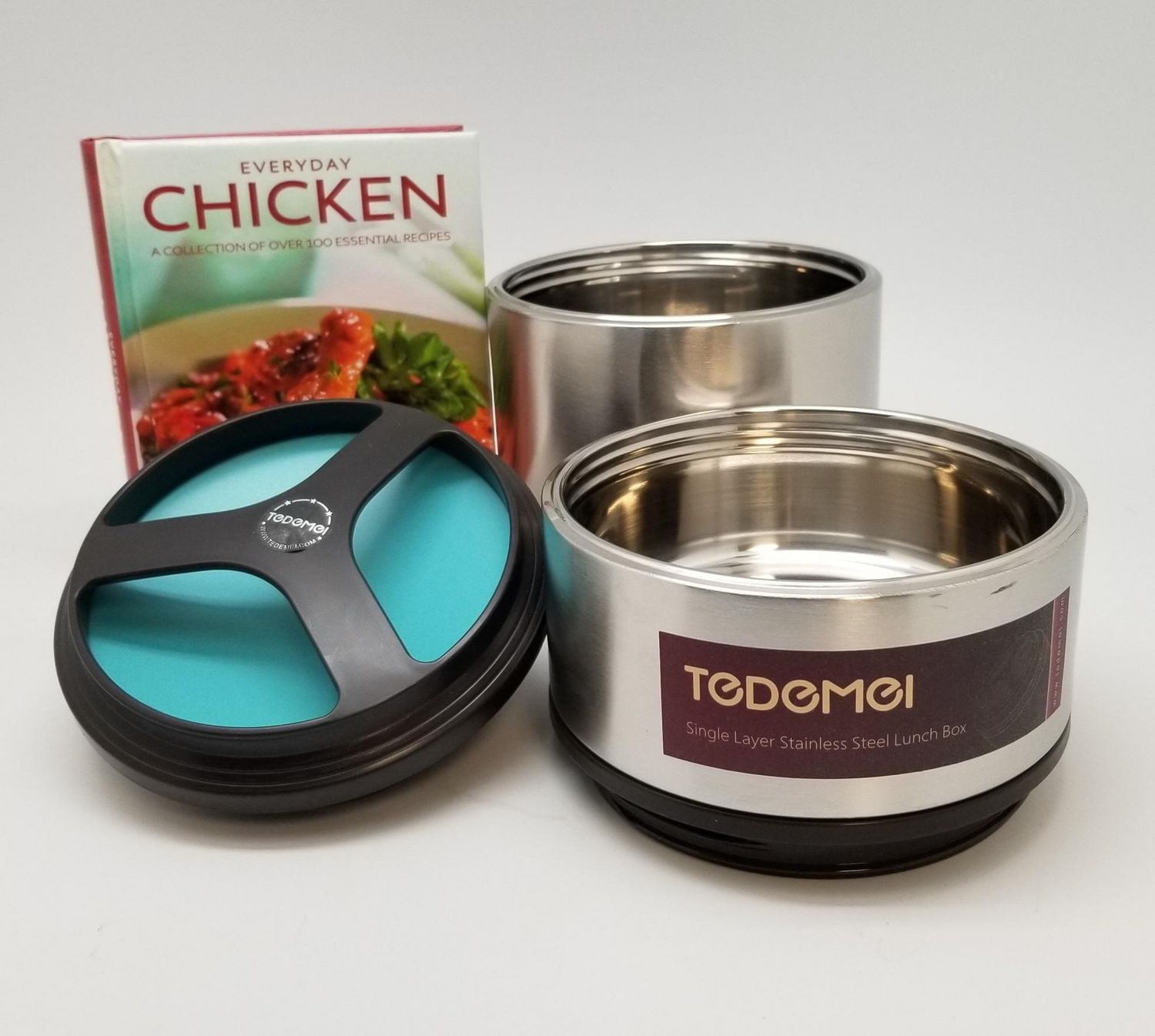 Tedemei 1.5L 2 Layer Vacuum Insulated Lunch Box in Premium 304 Stainless Steel