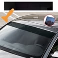 thumbnail image 2 of Sufanic Car Front Windscreen Black Transparent Solar Film Anti-UV Sun Shade,56x10inch, 2 of 9