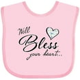 thumbnail image 3 of Inktastic Well Bless Your Heart with Calico Print Boys or Girls Baby Bib, 3 of 4
