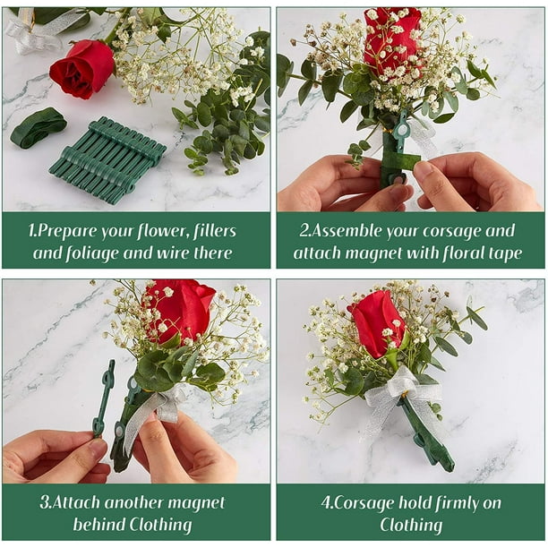 Safety Holder Clips Bouquet, Boutonniere Magnet Wedding, Magnets Supplies