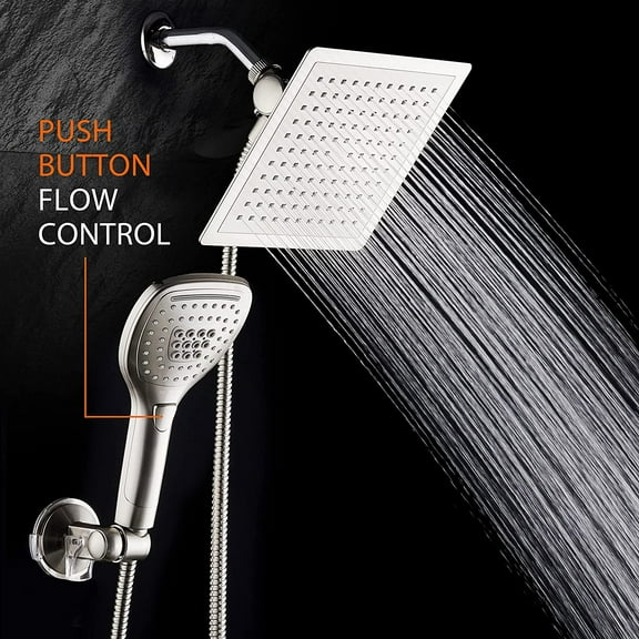 DreamSpa Ultra-Luxury 9" Rainfall Shower Head/Handheld Combo