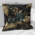 thumbnail image 2 of Designart "Hollywood Grandeur In Gold And Black I" Damask Printed Throw Pillow, 2 of 5