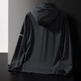 thumbnail image 4 of Weiqiqre Men's UPF 50+ Sun Protection Jacket Hooded Zipper Sun-proof High Elastic Shirt for Men with Pocket, 4 of 8