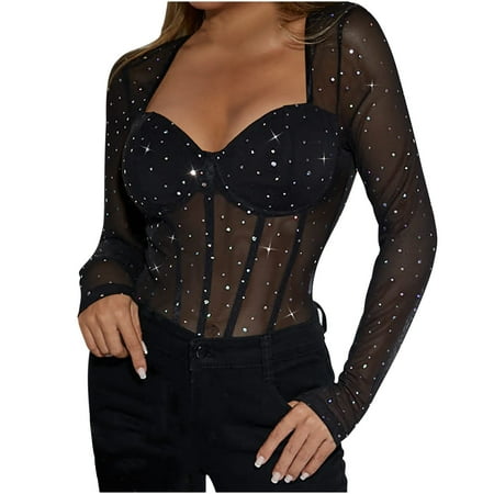 Lilgiuy Bridal Lingerie for Women s Solid Color Neck Hanging Hollow Out Lace Splicing Dress and Underwear for Every Hot Night