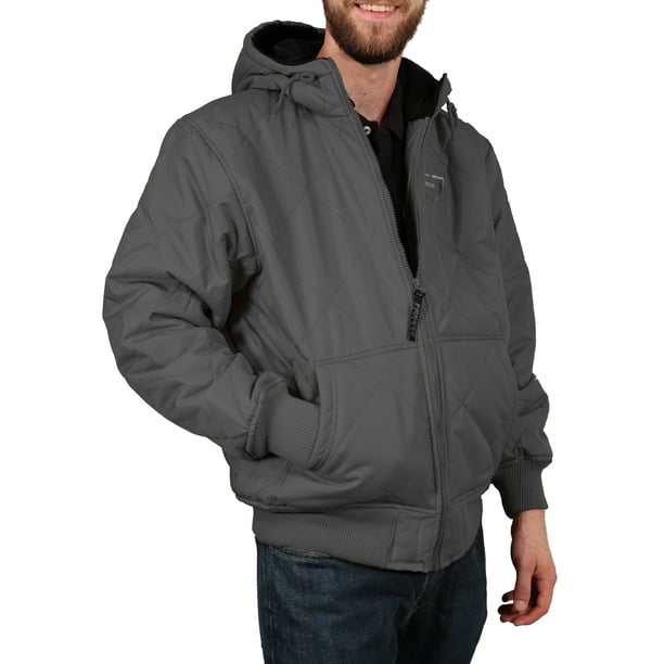 Freeze Defense Men S Big Tall Fleece Lined Quilted Winter Jacket Coat 6xl Gray Com Freeze Defense Men S Big Tall Fleece, Xl Tall Mens Winter Coats
