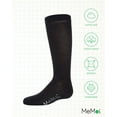 thumbnail image 6 of MeMoi Ribbed Classic Cotton-Rich Solid-Color Knee High Sock - Girls - Female, 8, Black, 6 of 12