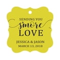 thumbnail image 1 of Darling Souvenir Personnalisé Suspendre Tags Vous Envoyant Plus d'Amour Faveur Cadeau Tags Personnalisé Fantaisie Bonbonniere Étiquette-Jaune-100 Tags, 1 of 1