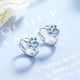 thumbnail image 3 of Lindos pendientes con hebilla para orejas de mascota, huellas de garras de gato, taladro de circonita azul, hebilla para orejas de cobre, estilo coreano, 3 of 5