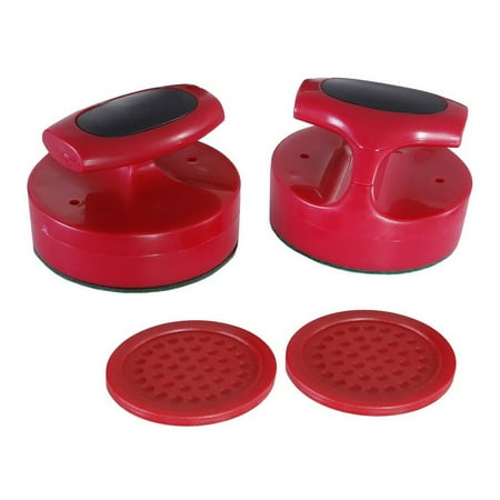 Carmelli BG1005 Pro-Series Air Hockey 4 in. Strikers & 3 in. Puck Set  Red