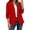 Red, variant on Women's Long Sleeve Petite Cardigan Jacket Drop Shoulder, Casual Blazer, Business Professional Outfits, Fall Layering Piece, Lightweight Coat for Women Ropa Para Mujer Red M