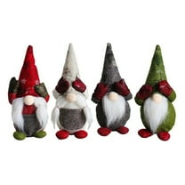 4PCS Gnomes Christmas Decorations Handmade Santa Scandinavian  Plush Gnom, Home Tabletop Ornaments Christmas Gnome Decor for Adults.