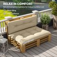 thumbnail image 4 of Outsunny 2 PC Pallet Cushion Set, 3.9" Pallet Sofa Cushions, Beige, 4 of 10