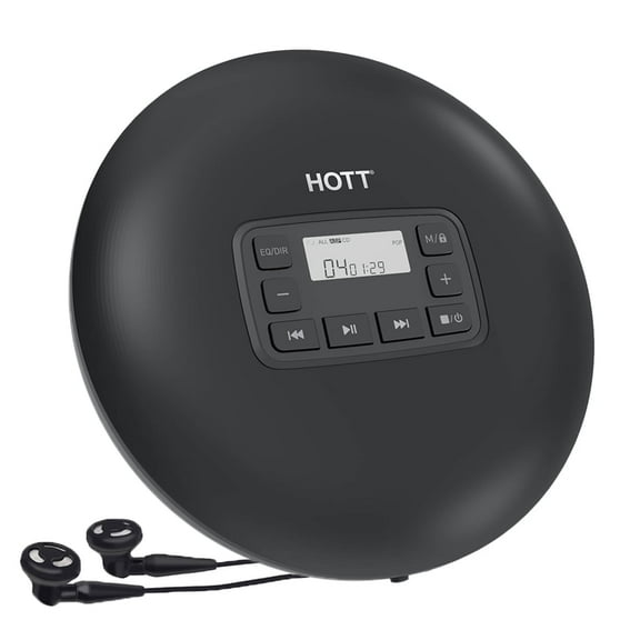 MEGICOT Portable CD Player with Backlight, Memory Feature, Anti-Skip, EQ, Compact Music CD Small CD Player for CD, MP3 CD, CD-R, CD-RW