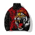 thumbnail image 2 of Abrigos de invierno para hombre modernos y versátiles, ropa para hombre con estampado de tigre dominante, chaquetas, parkas cómodas y cálidas para hombre, 2 of 5