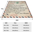 thumbnail image 2 of A Letter to My Son Throw Blanket for Couch Soft Flannel Blanket for Boy Lightweight Flannel Blankets Cozy for All Season 60X80, 2 of 6
