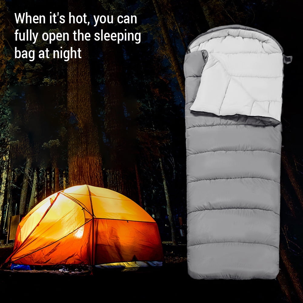 double sleeping bags for camping Sleeping Bags for Adults, Lightweight Cold Weather Double Persons Sleeping Bag Backpacking With Hooded for Warm Camping Hiking Outdoor Travel