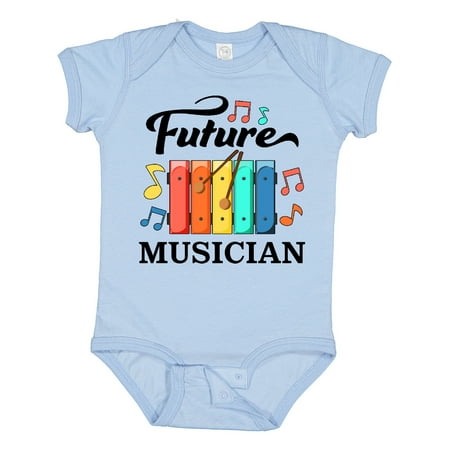 

Inktastic Future Musician- Xylophone Music Gift Baby Boy or Baby Girl Bodysuit