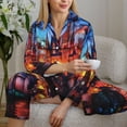thumbnail image 6 of Sikiie Magical Stained Glass Castle Pajamas for Women Set, Womens Pajama Sets, Lounge Sets for Women, 2pjs for Women-Small, 6 of 7