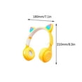 thumbnail image 3 of Cat Ear Headphones for Kids & Adults, Wireless Bluetooth Cat Headphones Gaming Headset, Lightweight Portable Over Ear Headphones for Laptop/PC/Smartphone, 3 of 9