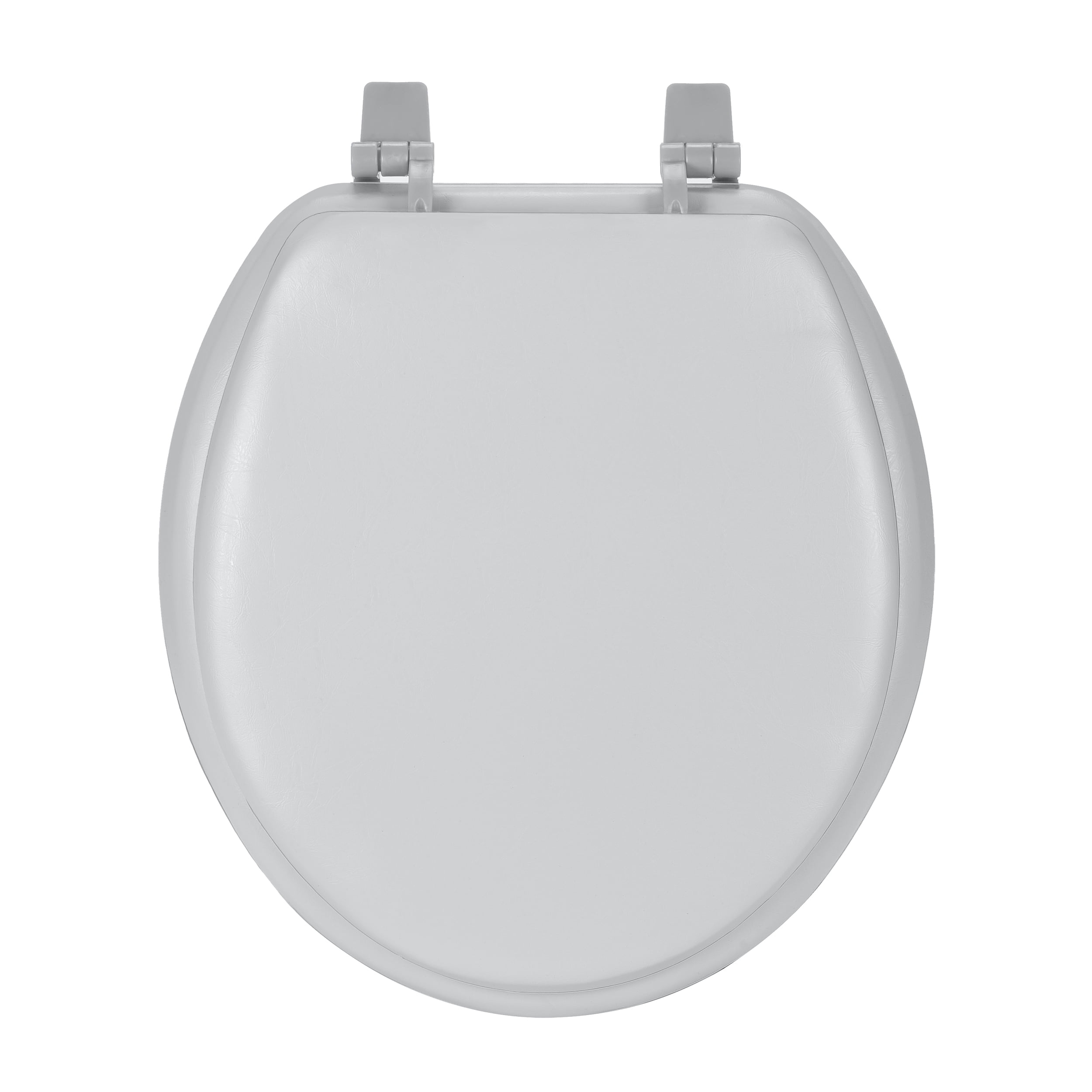 17 x 15 x 2.75 in. Fantasia Soft Standard Vinyl Toilet Seat, Silver