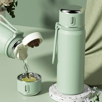 Hauiodp Stainless Steel Thermo Bottles, Vacuum Insulated Bottle, Water Thermo Flask with Cup, Lightweight & Leakproof for Travel & Sports, BPA-Free