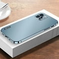 thumbnail image 1 of 2024 Metal Aluminium Alloy Case for iPhone 15 14 13 12 Pro Max Camera Lens Protective Case iphone Original Color Phone Cover, 1 of 7
