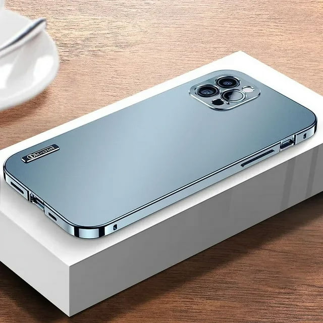 2024 Metal Aluminium Alloy Case for iPhone 15 14 13 12 Pro Max Camera Lens Protective Case iphone Original Color Phone Cover