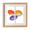 thumbnail image 1 of Pill Illustration Health Care Products Pattern Frame Wall Tabletop Display 4 Openings Picture, 1 of 3