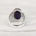 thumbnail image 5 of Amethyst Mans Ring, Natural Amethyst, February Birth, Silver Jewelry, 925 Silver Ring, Birthday Gift, Heavy Mens Ring, Arabic Design, Ottoman Style Ring, Christmas, Turkey Mens Signet Ring, 5 of 5