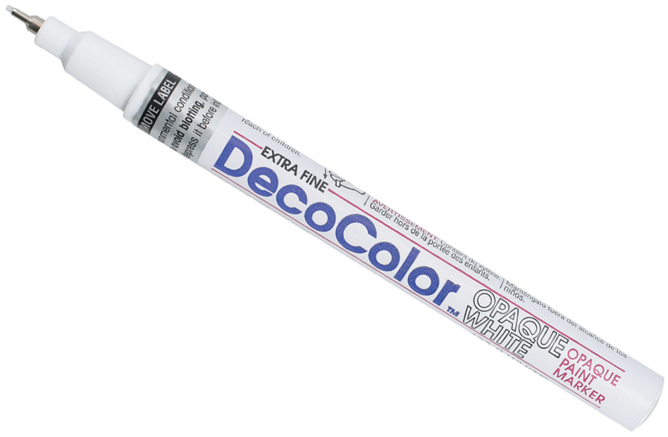 DecoColor Extra Fine OilBased Opaque Paint Marker Open StckWhite