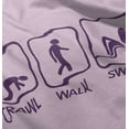 thumbnail image 5 of Crawl Walk Swim Athletic Toddler Boy Girl T Shirt Infant Toddler Brisco Brands 12M, 5 of 6