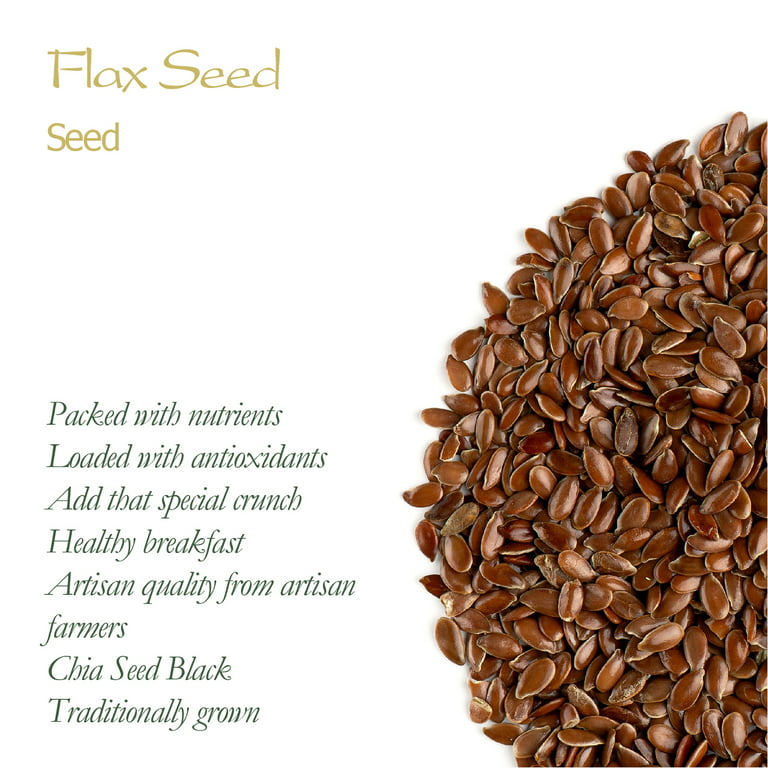 Whole Flax Seeds Organic Flaxseed - Culinairy Grade Flax Seed - Linseed -  Linseeds 200g